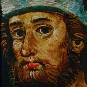 Jakabfalvi mester: Jelenetek Szent Jakab legendájából (részlet) (másolat, akvarell, papír)